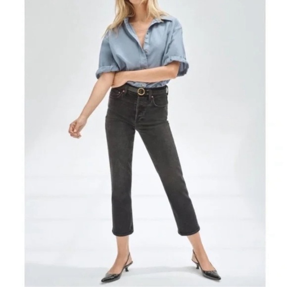 Aritzia Denim Forum The Arlo High Rise Straight Jeans Size 26 - Picture 1 of 13